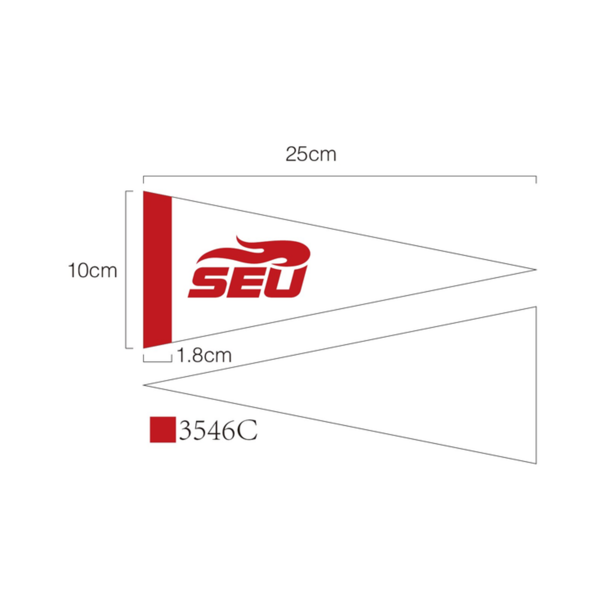 Decor- Small White Pennant