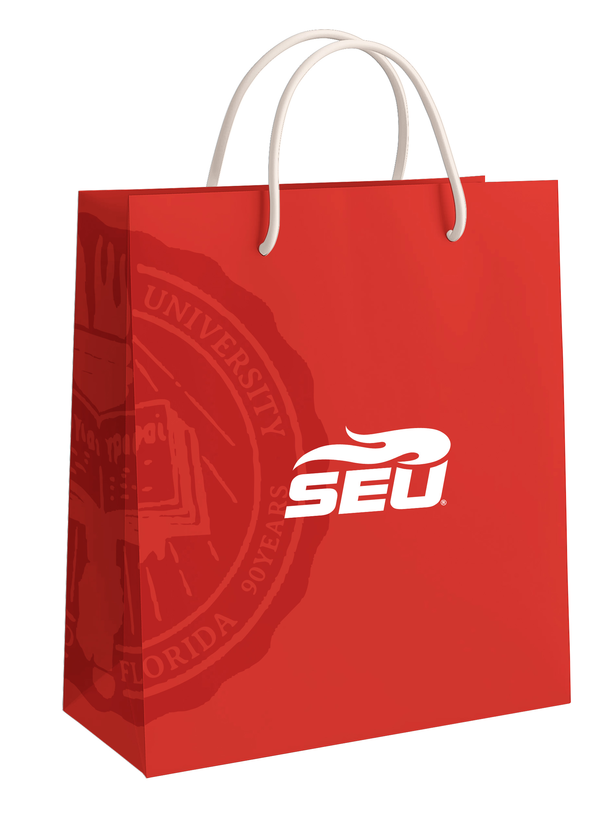 Bags- Red Paper Tote w/ President Seal