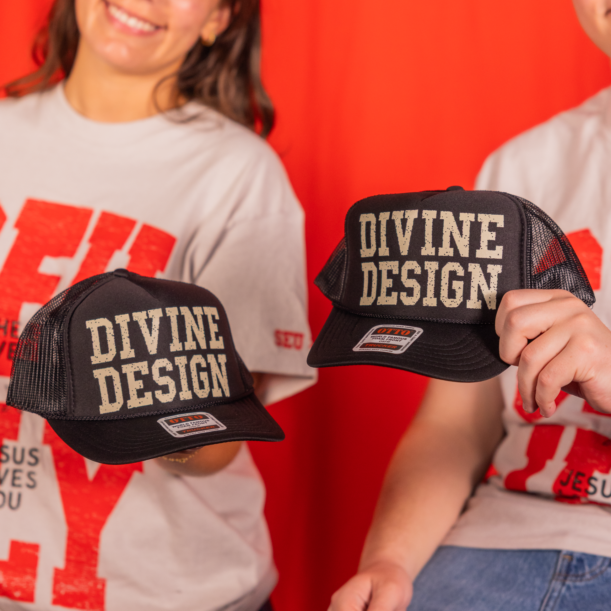 Apparel - Jesus Loves You Trucker Hat