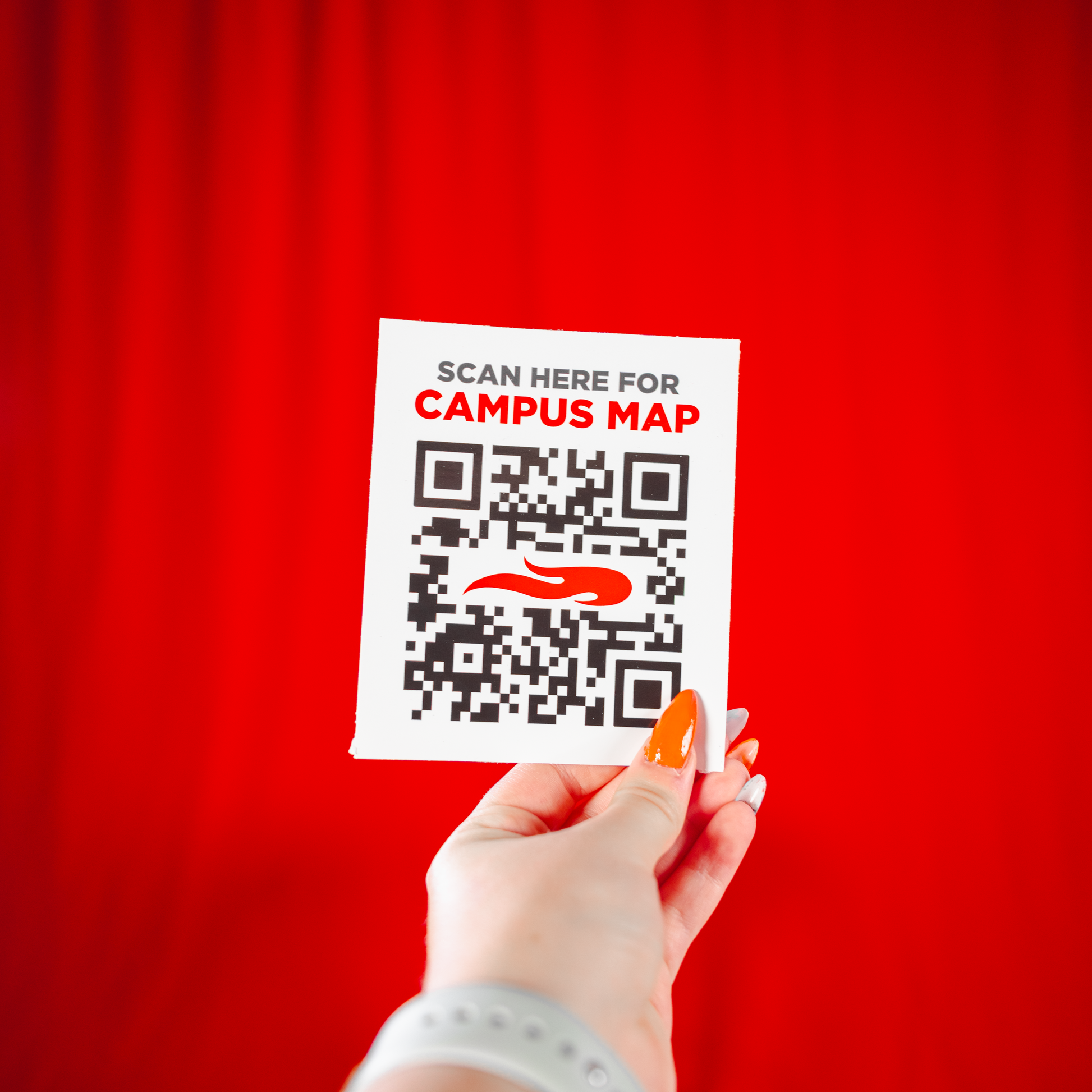 Embellishments - Campus Map QR Code Window Cling