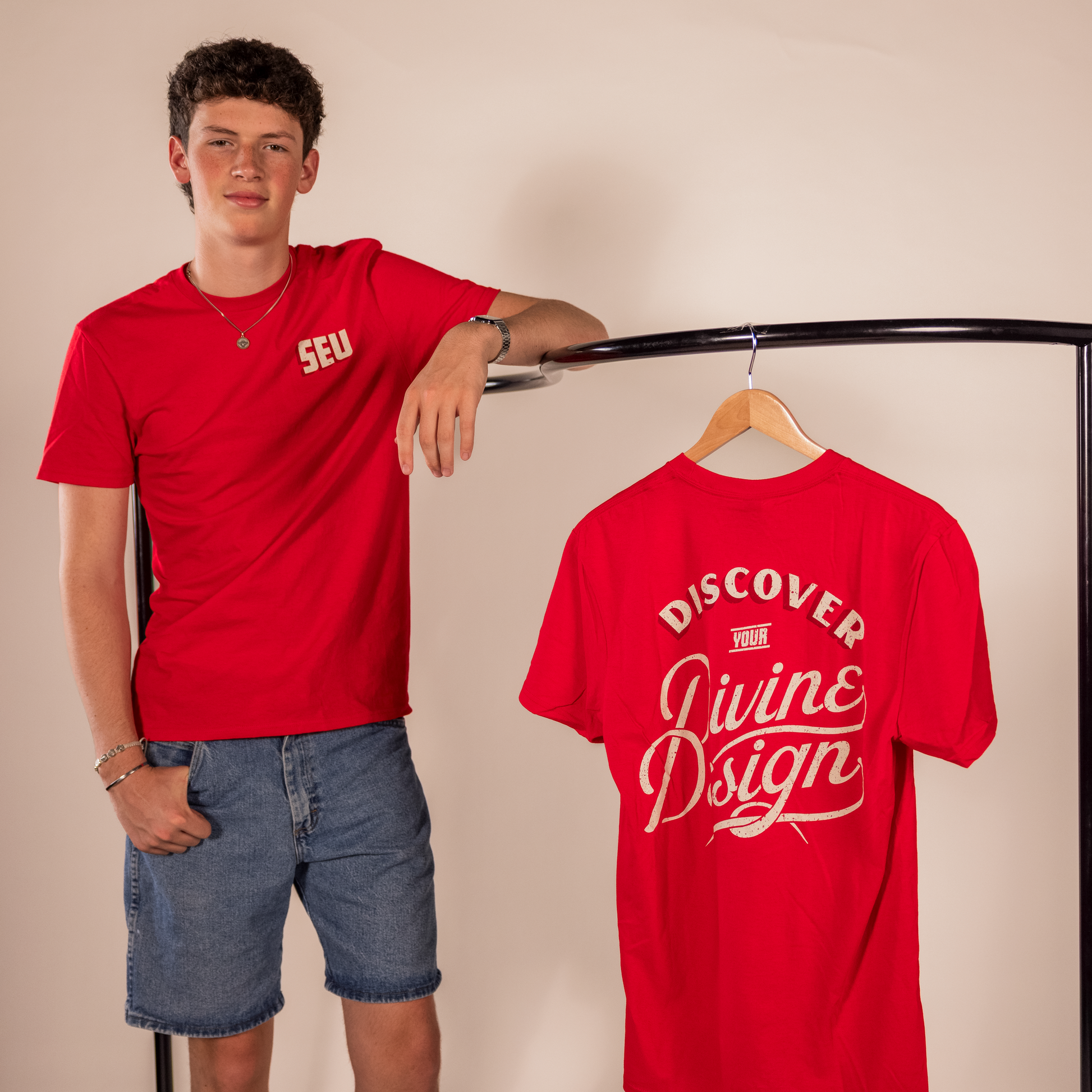 T-Shirt- Red Divine Design
