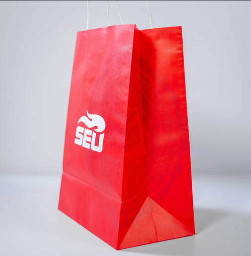 Bags - Red Paper Tote w/ President Seal